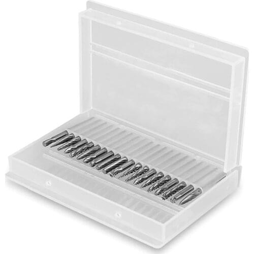 20PCS Head Tungsten Carbide Steel Rotary Burr Die Grinder Bit Shank Carving Set