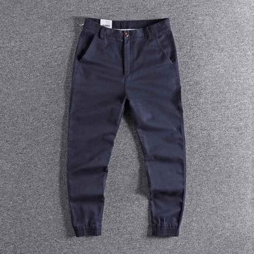 2020 Overalls mens fashion brand Leggings loose little feet simple pants four seasons youth Capris casual pants wholesale 0279