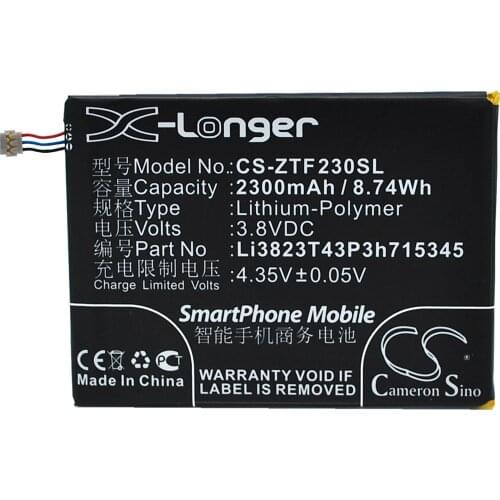 Cameron Sino 2300mAh Battery for ZTE Grand S Flex,LI3823T43P3H715345