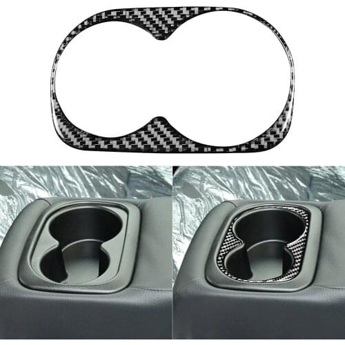 Car Back Seat Cup Holder Frame Trim Cover Decorative Sticker for Honda Civic 8th Generation 2006-2011 Automobiles Parts