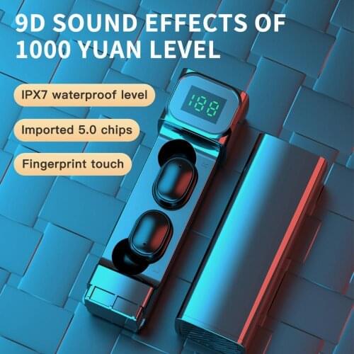 BLUELANS BQC-01 TWS Bluetooth 5.1 Waterproof Wireless Earphone with Stereo Touch Control