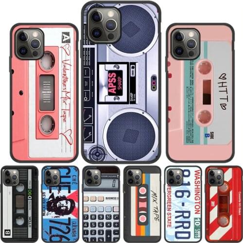 For Sony Xperia 10 Case Retro Cassette Tape Phone Cases For Sony Xperia 1 10 II Xperia10 Cases Soft Silicon Back Cover Capa