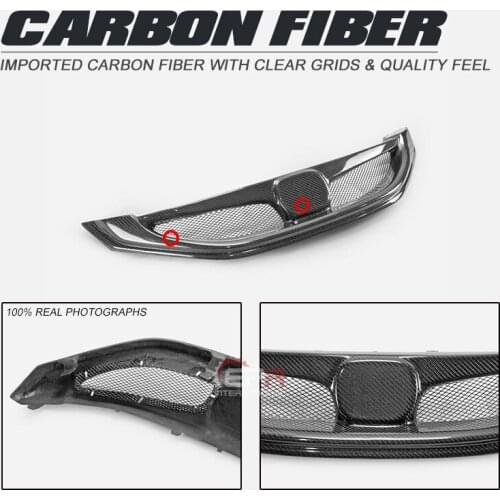 For Honda 9.5th Gen Civic 2014-2015 FB2 FB4 FB6 EPA Style Carbon Glossy Front grill Bumper Grille Exterior kits (Facelift only)