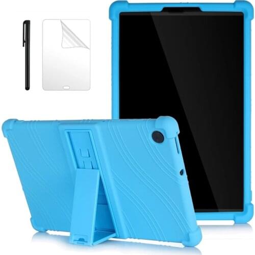 For Lenovo Tab M10 FHD Plus TB-X606F TB-X606X 10.3" Stand Soft Silicon Cover for Lenovo Tab M10 Plus 10.3 Funda Case +Film Pen