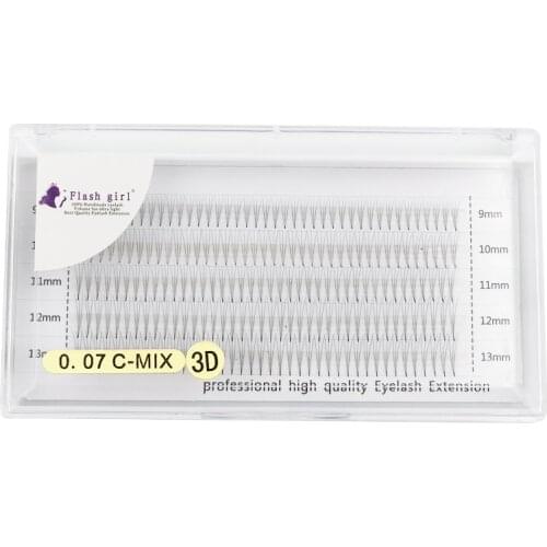 Flash Girl Lashes Premade Volume Wide Fans 3D/4D/5D/6D/7D/8D/10D Short Stem Russian Volume Professional Eyelash Extensions