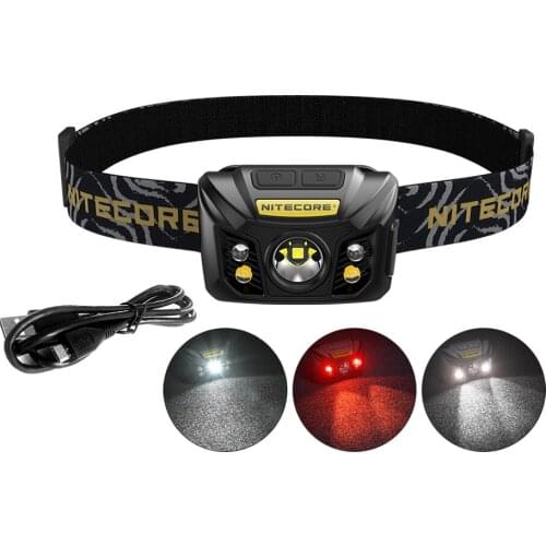 NITECORE NU32 USB Charging headlight XP-G3 S3 max 550 lumen bicycle headhead lightweight built-in battery for search rescue