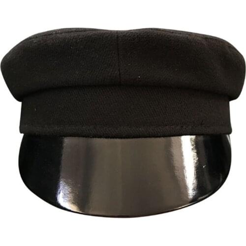 Peaked Caps Baker Boy Hat Trucker Cap Adult Men Black Military Hats