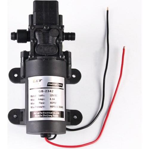 DC 12V 130PSI 6L/Min Water High Pressure Diaphragm Self Priming Pump 70W New J16 19 Dropship