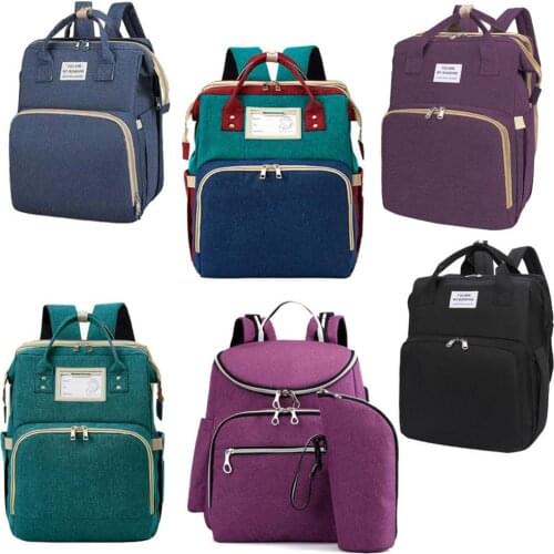 Mommy Baby Diaper Bag Multifunction Folding Baby Mom Travel Backpack Large Capacity Nappy Maternity Care Women Bag Nursing Bags