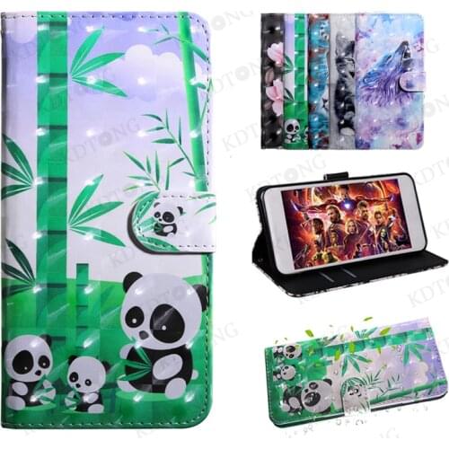 Fashion 3D Cute Panda Case For iPhone 12 11 XS PRO MAX Mini X XR 8 7 6 6S Plus SE 5 5S Card Slot Wallet Ultra Thin Cases Capa