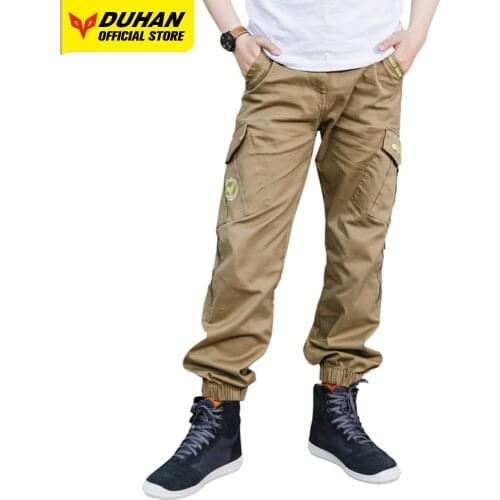 DUHAN Motorcycle Pants Mens Moto Riding Pants Waterproof Body Protective Armor Motocross Trousers Off Road Riding Pantalon