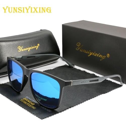 YSYX Aluminum Magnesium Mens Sunglasses square polarized Sun Glasses UV400 Mirror Anti-glare lens Men/Women Brand Eyewear 3333