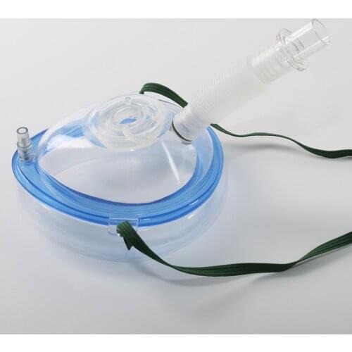 Dispoable Adult Endoscopy Anesthetic Mask for Anestheisa Machine/ Ventilator, Breathing Resuscitation Therapy Mask
