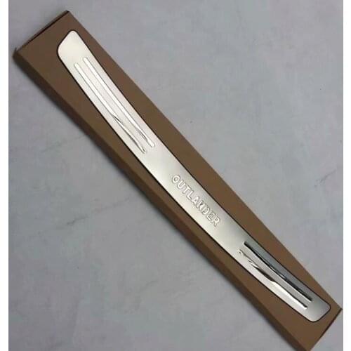 For Mitsubishi Outlander 2006-2016 Car styling Stainless Steel Rear Bumper Protector Trunk Threshold Guard Plate