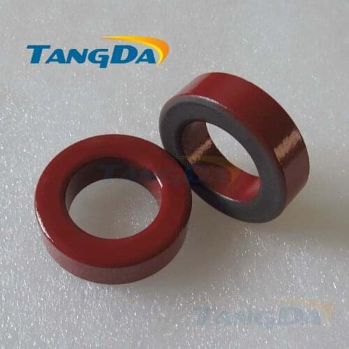 Tangda Iron powder cores T141-2 OD*ID*HT 36*22*10.5 mm 9.5nH/N2 10uo Iron dust core Ferrite Toroid Core Coating Red gray
