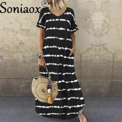 Soniaox Plus Size Summer Dresses