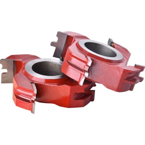 Carbide shaper cutter head woodworking planer blades spiral round bar knife solid wood moulding cutter head four-sided planing