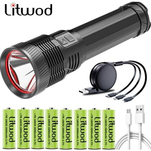 Ultra Bright XHP70.2 High Quality Tactical Led Flashlight Powerful Usb Rechargeable 18650 26650 Battery Waterproof Lantern Torch
