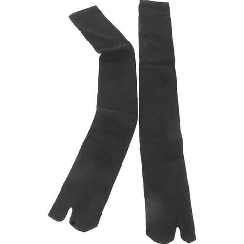 1 pair Tabi Socks Sabots Socks 2-Toe EU35-44 for Men / Women Black