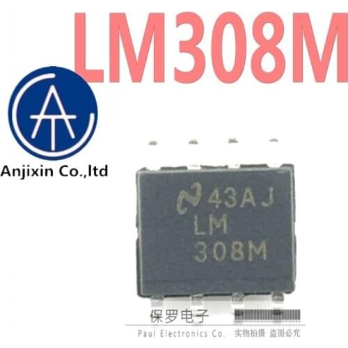 10pcs 100% orginal new operational amplifier LM308MX LM308M SOP-8 patch in stock