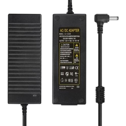AC 100-240V To DC 12V 10A Lighting Transformer 12 Volt Power Supply Adapter Converter LED Strip Light Power Adapter Charger
