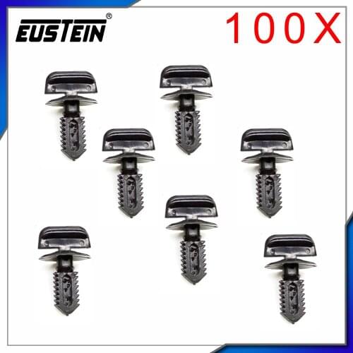 100x Car Door Panel Clips Automobile Plastic Fasteners Nail Car Decorative Strip for Peugeot 208 308 206 408 2008 207 D282