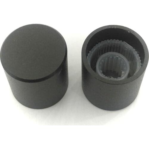 2 Pcs 15*16mm 6mm Shaft Hole Aluminum Alloy Potentiometer Encoder Adjustment Knob