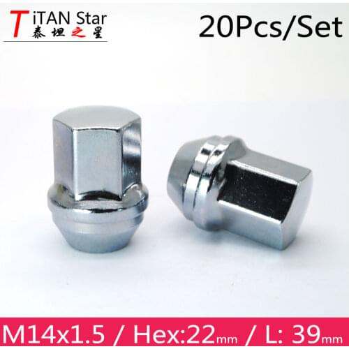 20PCS M14x1.5 OEM OE Stock Factory Wheels Rims Acorn Lug Nuts 22 Hex For BUICK Chevrolet Cadillac Malibu Lacrosse Camaro