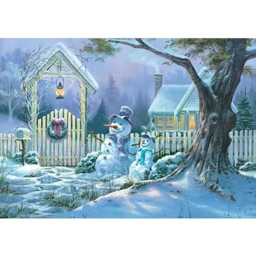 Diamond Embroidery 5D DIY Diamond Painting Christmas snow scene Diamond Painting Rhinestone Cross Stitch Decoration craft AS333