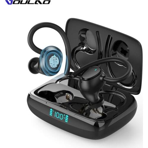 Bluetooth 5.1 Earphone HiFi Stereo TWS Bluetooth Wireless Headphone Sport Waterproof Headset LED Display Earbuds With Microphone