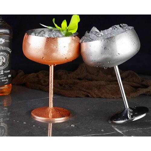 Wine Glasses Stainless Steel Red Wine Goblets Juice Cocktail Drink Goblet Shatterproof Wine Cup Party Barware Kitchen Tools