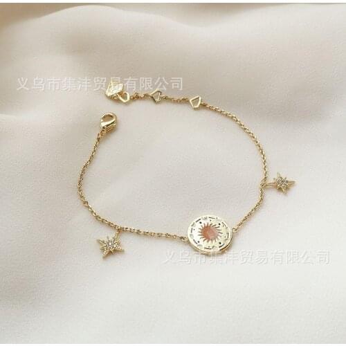 Stainless steel tarot bracelet bracelet Tarot Cards Charm Bracelets for Women Major Arcana Lover Star Chain Jewelry