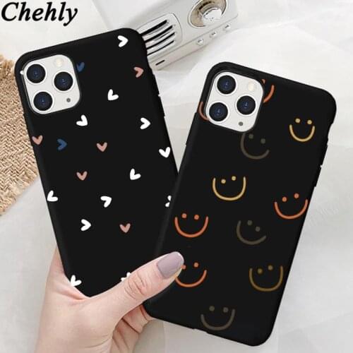 Fashion Heart Phone Case for IPhone 6s 7 8 11 12 Plus Pro Mini X XS MAX XR SE Cases Soft Silicone Shell Fitted Accessorie Cover