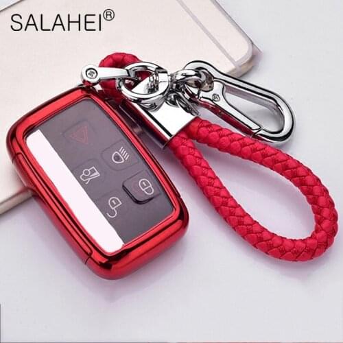 TPU+PC Car Key Case Covers For Land Rover A9 Range Rover Sport Evoque Freelander 2 Jaguar XE XJ XJL XF C-X16 V12 Guitar F X Typ