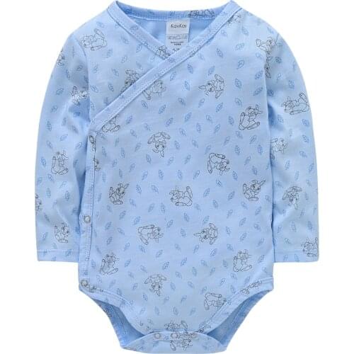 Kavkas Baby Bodysuits Spring Autumn Season Newborn Baby Clothing Rabbit Printing Baby Boy One Piece Jumpsuits Roupa De Clothes