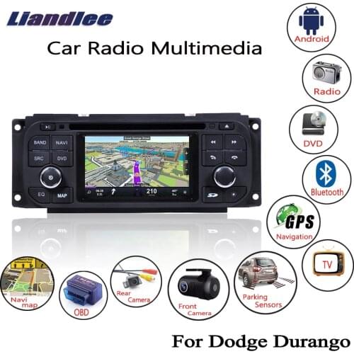 For Dodge Durango 2001 2002 2003 Android Car Radio CD DVD Player GPS Navigation Maps Camera OBD2 TV Screen Media