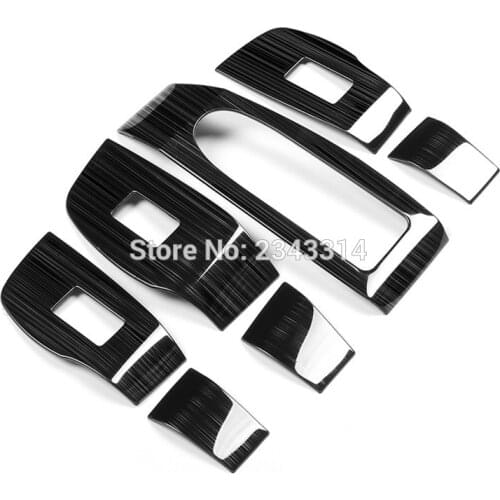 For Right Hand Drive Vehicle For Mazda 3 2019 2020 Car Armrest Window Switch Lift Cover Trims Auto Styling Accessories 7pcs