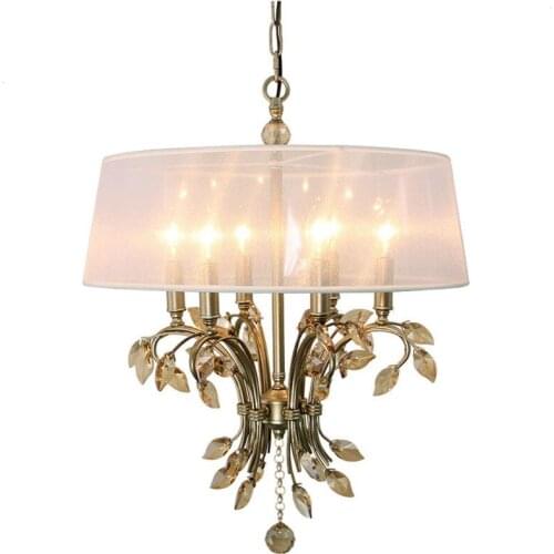 Europen Style Gold Chandelier Droplights Crystal Lamp AC110V 220V Lustre Cristal Villas Living Room Bedroom Lights Lighting