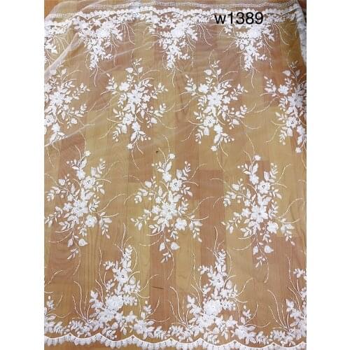 Hot Selling African Net Lace Embroidered Lace Fabric with Sequins For Wedding dress 10 yards/Lot