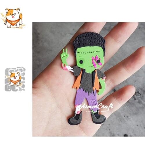 Halloween Boy Metal Cutting Dies Mold Knife Scrapbooking Stencil DIY Embossing Craft Die Cuts Card Making New Dies For 2020