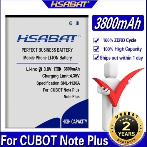 HSABAT CUBOT NOTE Plus Phone Batteries China