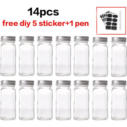 Seasoning Box Lid Condiment Pot Seasoning Bottle Glass Kitchen Supplies And Materials Saltcellar Canister Set Glass Spice Jar