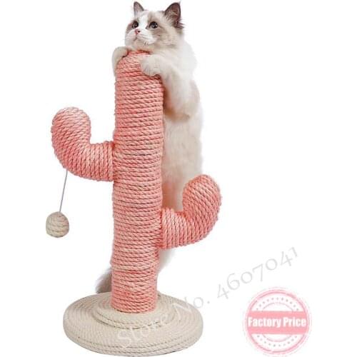 Cat toy cactus cat climbing frame green cactus prickly pear cat scratcher sisal cat scratching post cat grinding claw toy