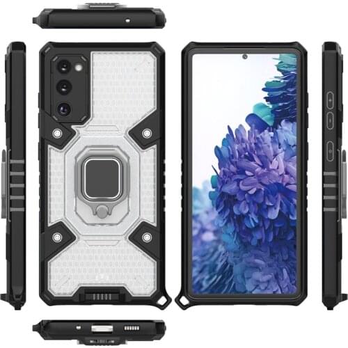 Magnetic Car Ring Back Cover For Xiaomi POCO M2 M3 X3 NFC Space Capsule Stand Shockproof Armor Case Redmi 9 Note 8 9 10 9S Pro