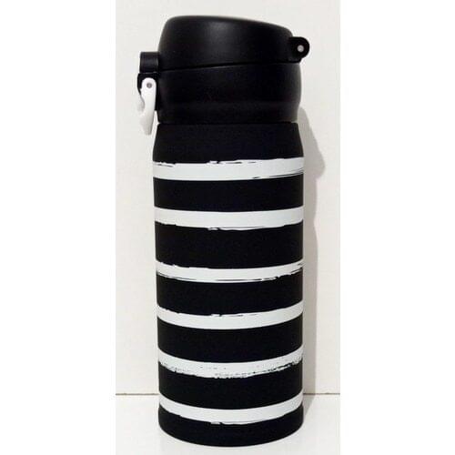 Mixperi Metal Black White Pattern 350 ml Thermos