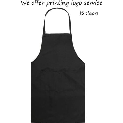 Korean Fashion Women Men Apron Kitchen Cooking Chef Cleaning Restaurant Waitress Apron Custom Print Logo Gift Aprons Wholesale