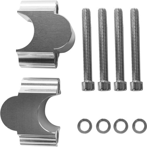 1 Pair CNC Aluminum Motorcycle Handlebar Risers Bars Clamp Handle Bar Risers for 7/8 1-1/8 inch 22/28mm Handlebars