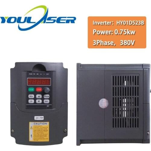 0.75KW VFD Variable frequency inverter 3 phase 380V for CNC spindle motor speed control