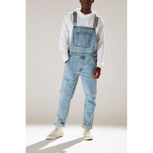 Rompers Suit Men Jeans Jumpsuit 2020 New Autumn Winter Cotton Casual Male Denim Pants Overalls Playsuits Clothes Plus Size