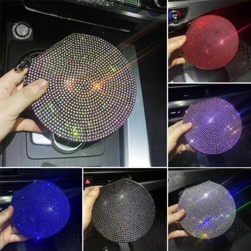 Crystal Rhinestone Car Storage Bag Portable 24pcs Disc Capacity DVD CD Storage Case Organizer Sleeve Wallet Cover Bag Box